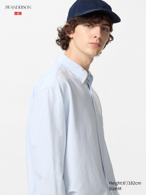 Оксфордская рубашка Оверсайз (в полоску)