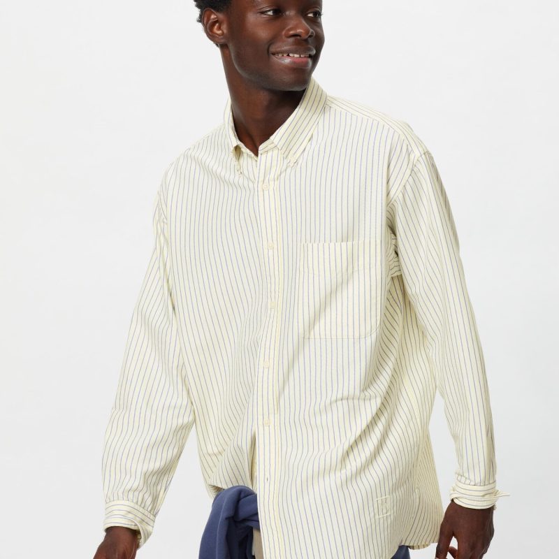 Оксфордская рубашка Оверсайз (в полоску)