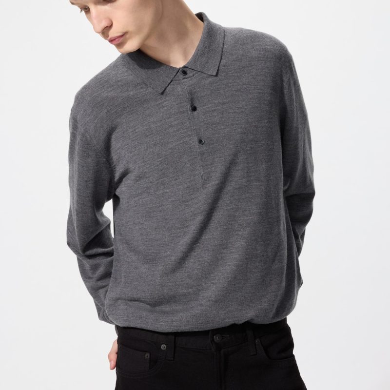 Трикотажное поло из 100% мериноса