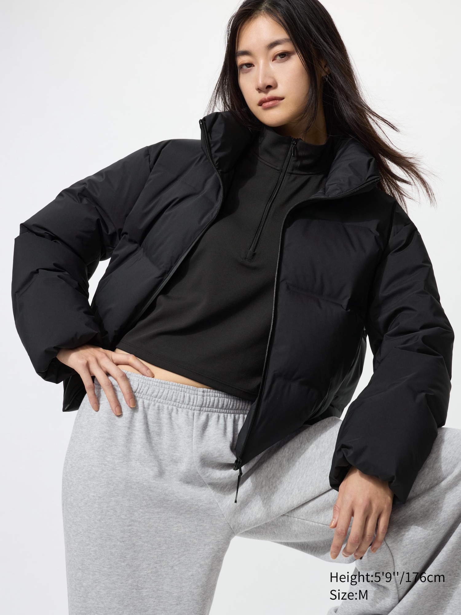 Бесшовный пуховик с коротким рукавом