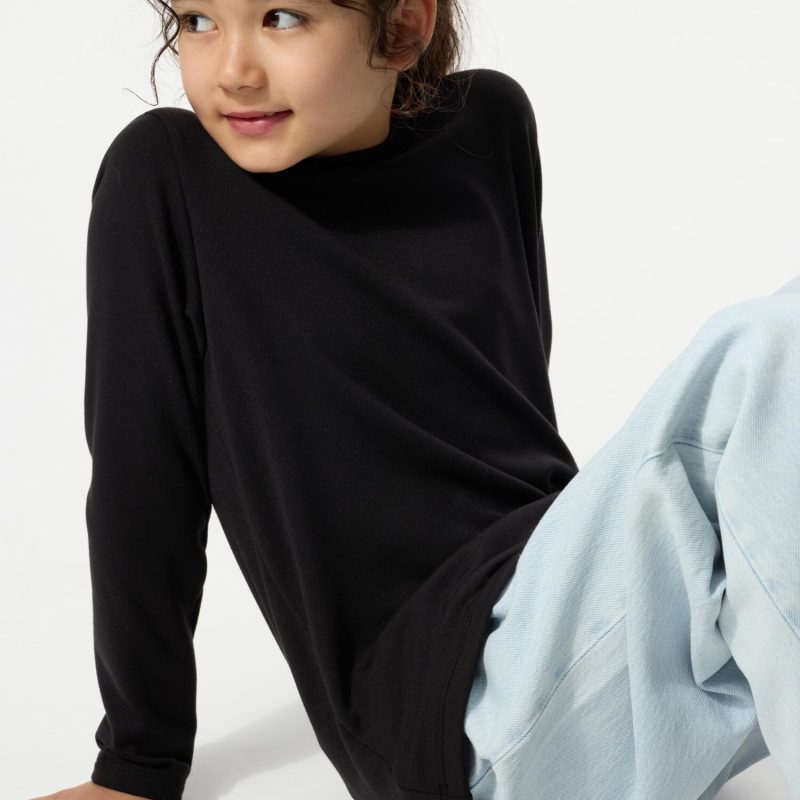 Ультратеплая футболка HEATTECH с круглым вырезом горловины (с длинным рукавом) - бестселлер