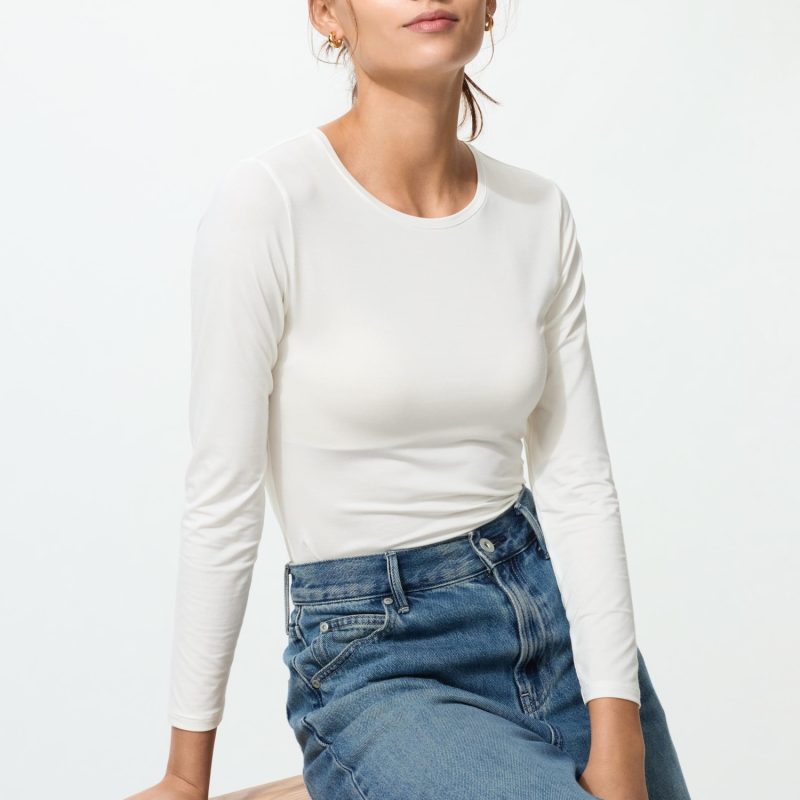 Футболка с круглым вырезом HEATTECH (длинный рукав)