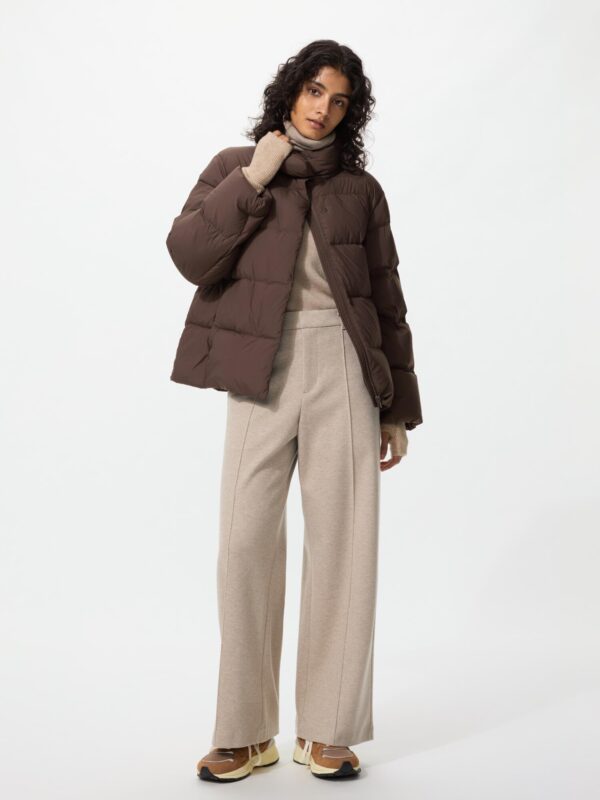 Широкие брюки из матового джерси