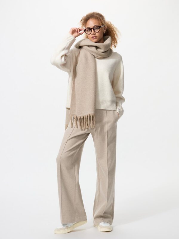 Широкие брюки из матового джерси / Длинные