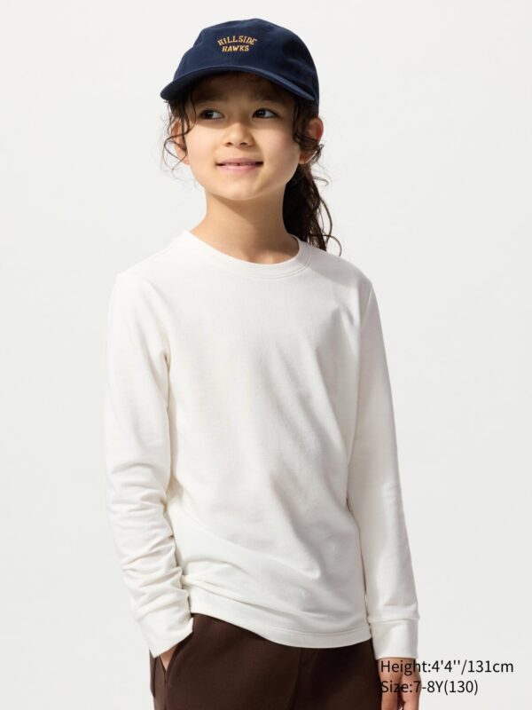 Очень теплая хлопковая футболка с круглым вырезом от HEATTECH (Heather) - бестселлер