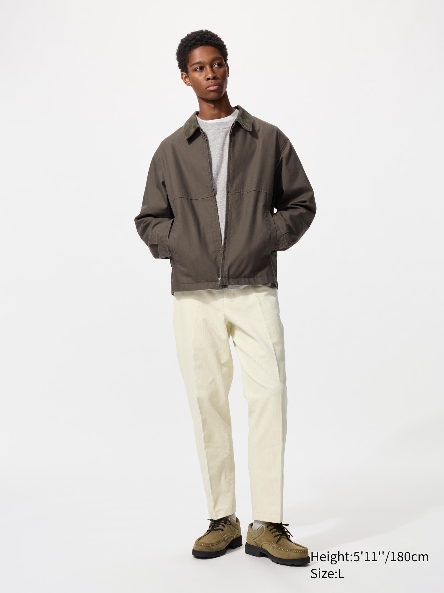 Элегантные брюки до щиколоток (вельветовые)