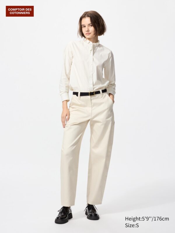 Брюки-бочкообразки из хлопчатобумажного лиоцелла