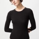 Очень теплое боди из кашемировой смеси HEATTECH (в рубчик)