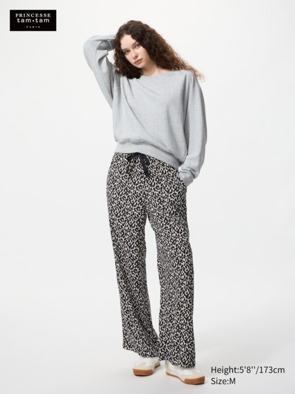 Брюки для отдыха из вискозы (с принтом)