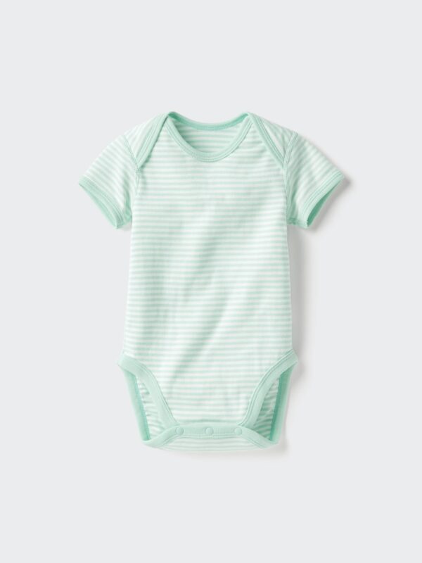 Боди для новорожденных с коротким рукавом (открывающееся спереди)