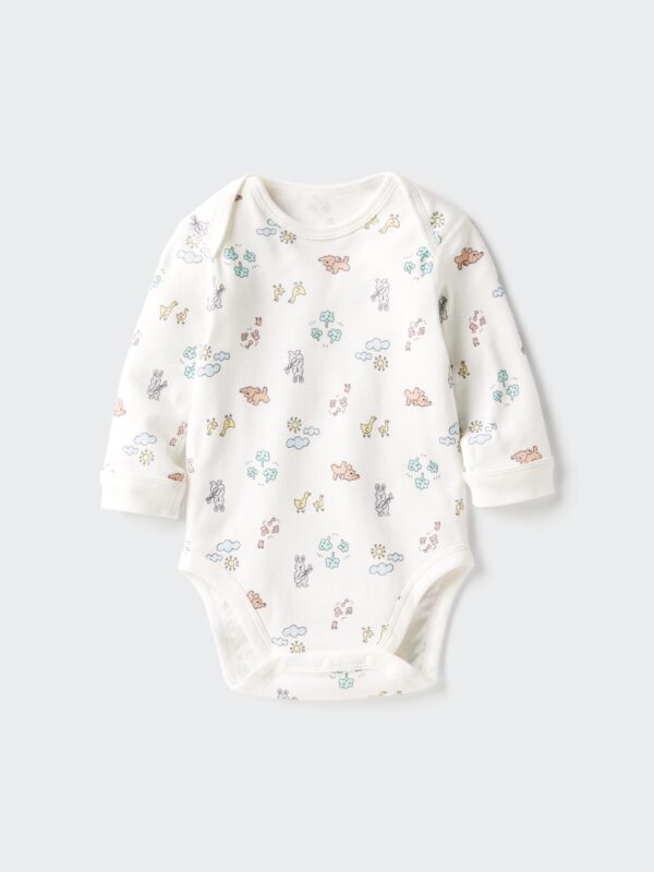 Боди BN с длинными рукавами и принтом