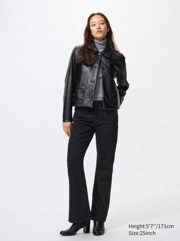 Джинсы с глубоким вырезом