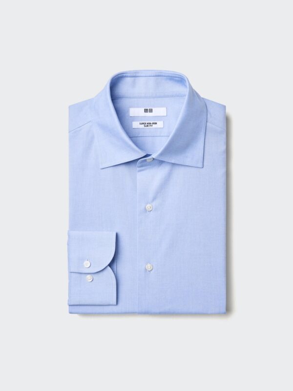 Рубашка Super Non-Iron Slim Fit (с отложным воротником)