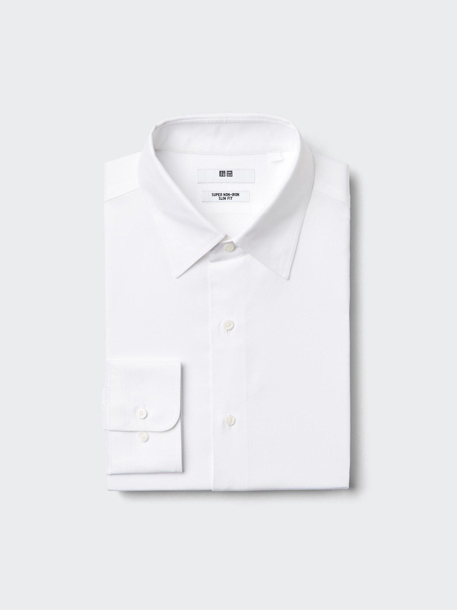 Рубашка Super Non-Iron Slim Fit (обычный воротник)