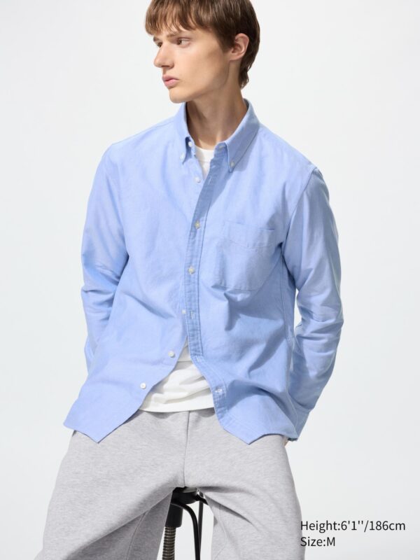 Приталенная оксфордская рубашка