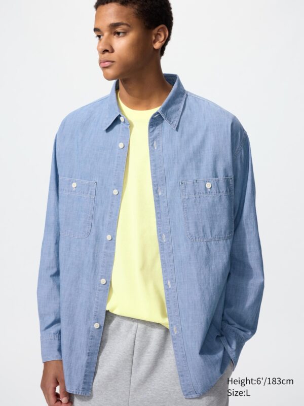 Верхняя рубашка из шамбре