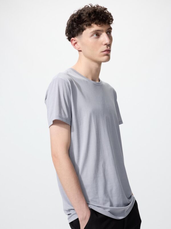 Футболка с круглым вырезом AIRism (короткий рукав), меланж