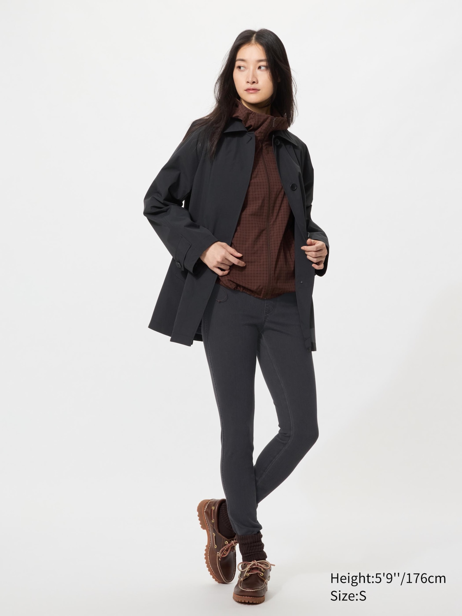 Ультраэластичные леггинсы (джинсовые, удлиненные)