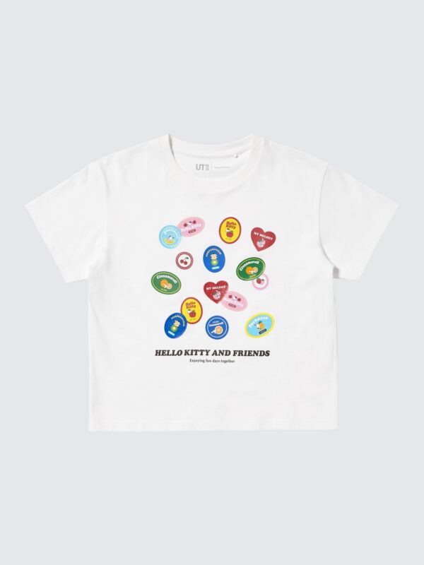Футболка детская с принтом персонажей Sanrio (с коротким рукавом)