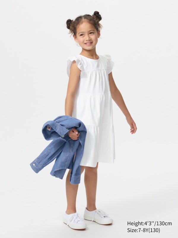 Комбинированное платье (с коротким рукавом)