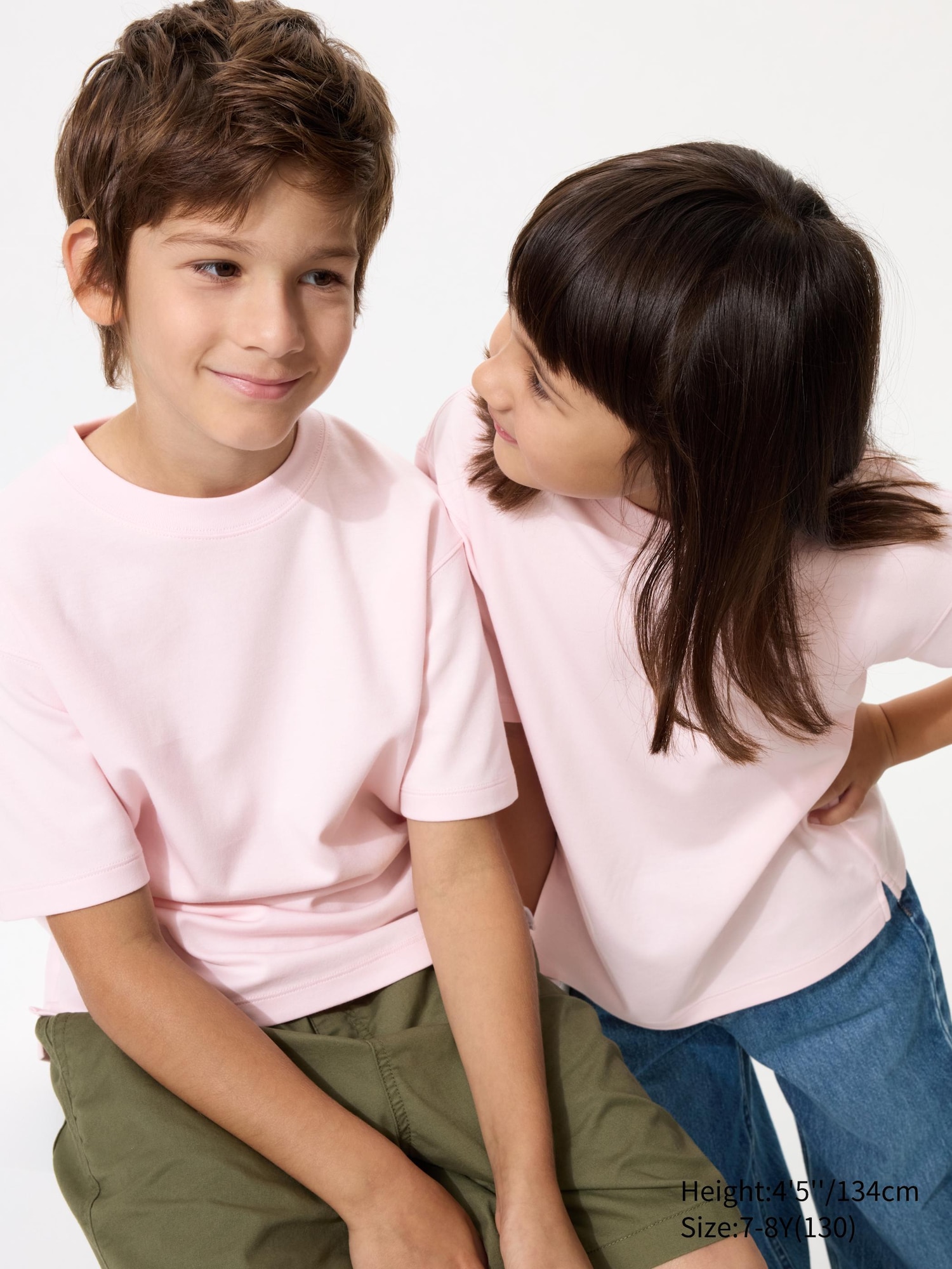 Хлопковая футболка с круглым вырезом AIRism из хлопка