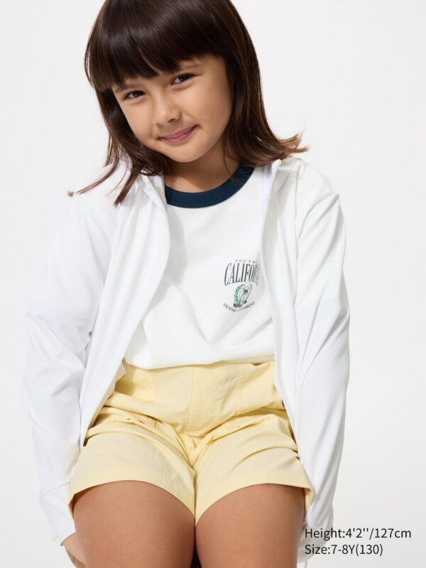 Толстовка с капюшоном на молнии AIRism с защитой от ультрафиолета