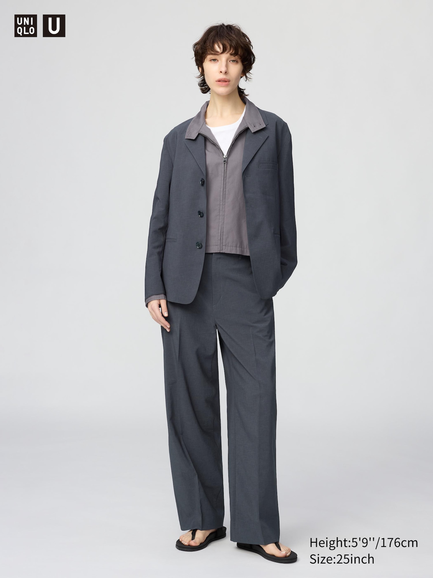 High Rise Straight Trousers