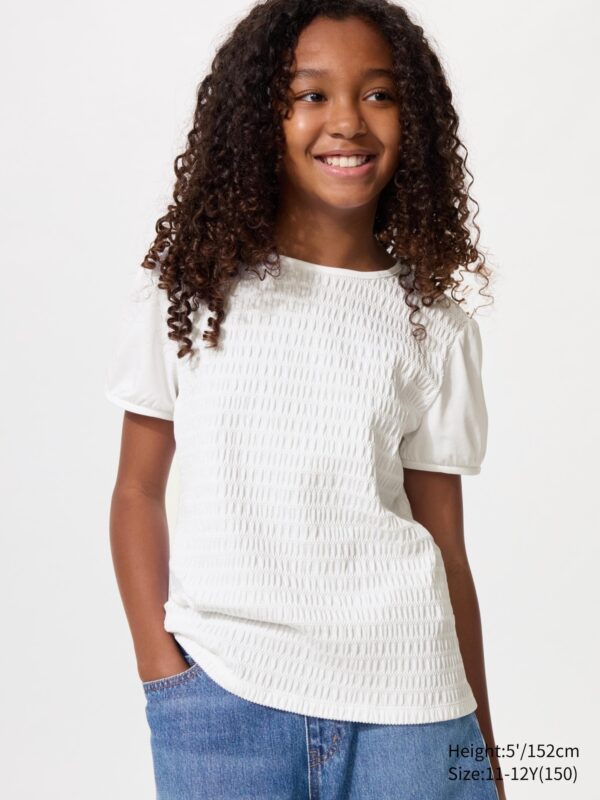 Футболка с пышными рукавами (гофрировка)