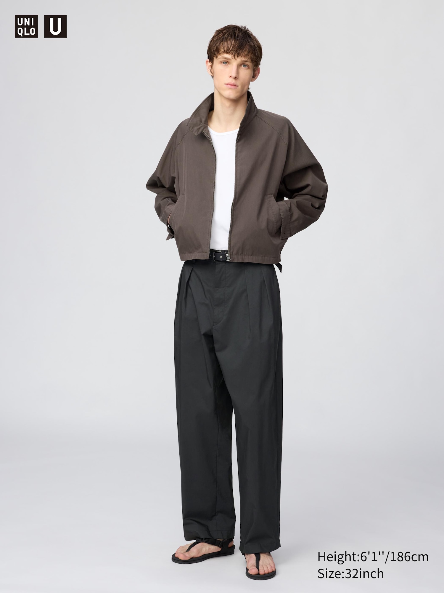 Pleated Wide Trousers