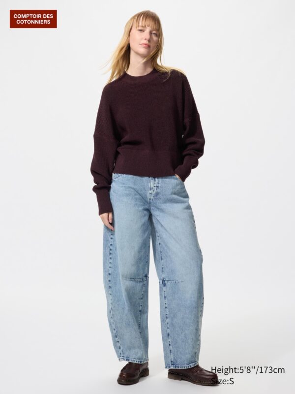 Джинсы с бочкообразными штанинами