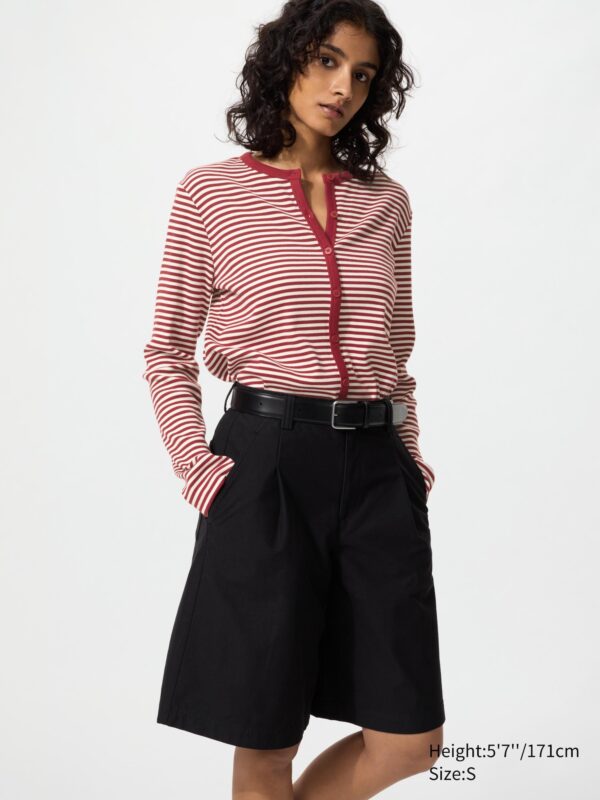 Мягкий кардиган в рубчик