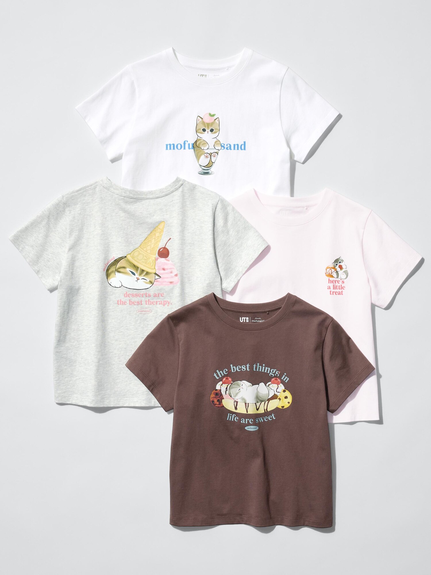 футболка с рисунком mofusand UT
