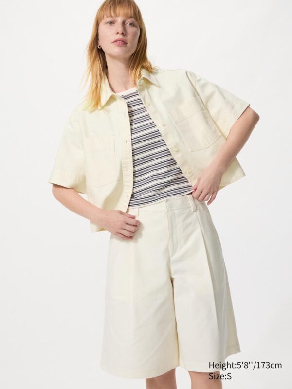 Трикотажные плиссированные шорты