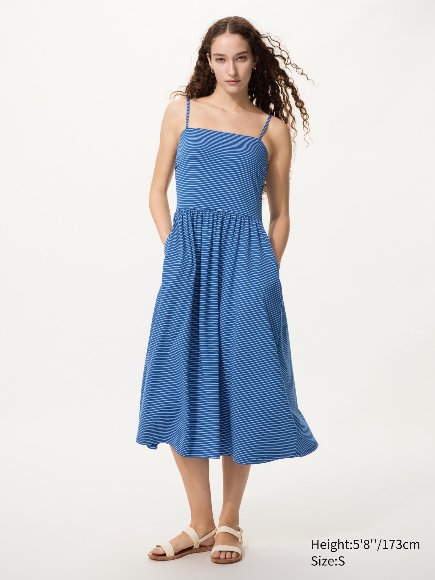 AIRism Cotton Camisole Bra Dress (Striped)