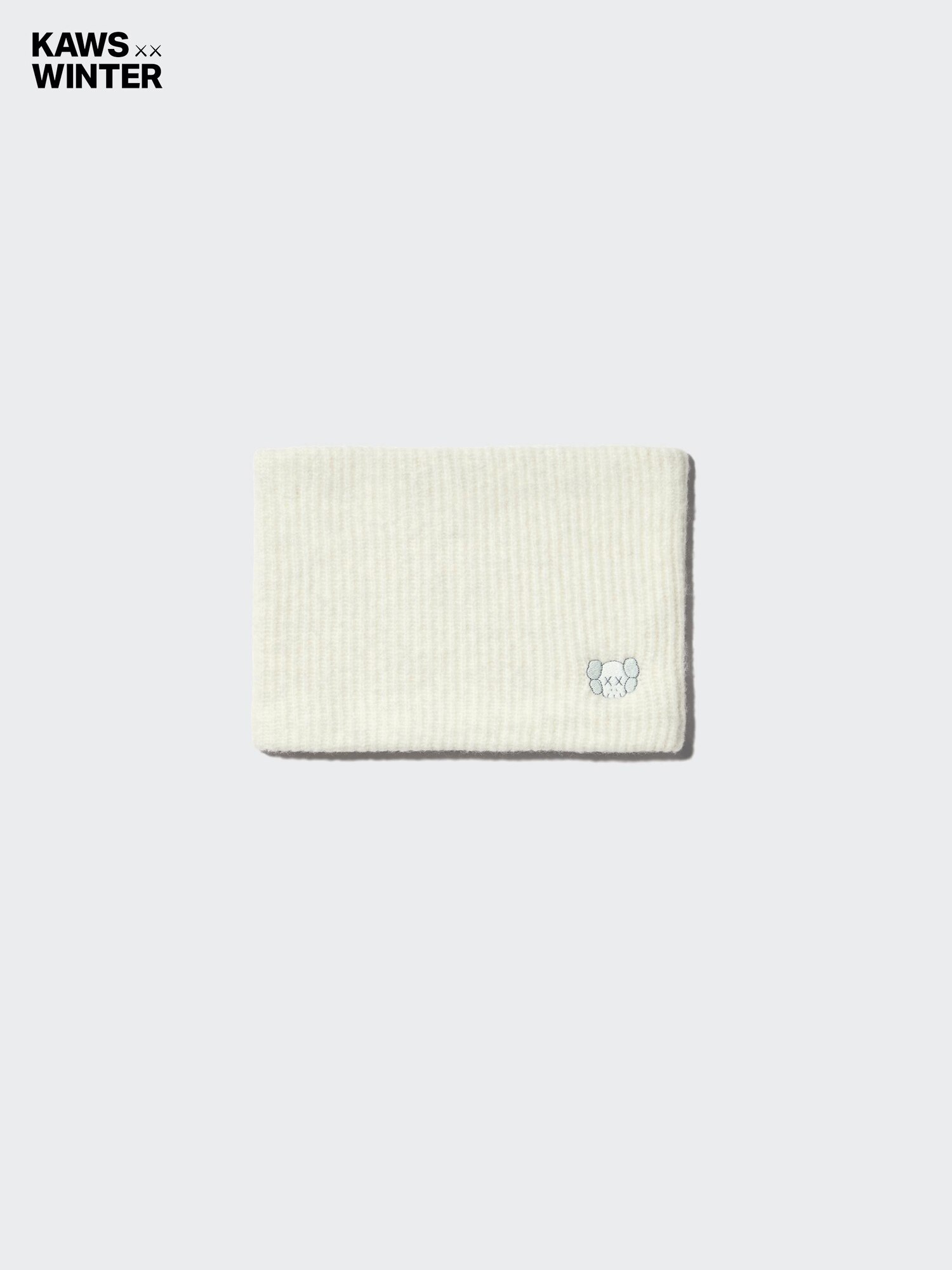 Утеплитель для шеи, связанный из зимней пряжи KAWS WINTER HEATTECH Souffle Yarn