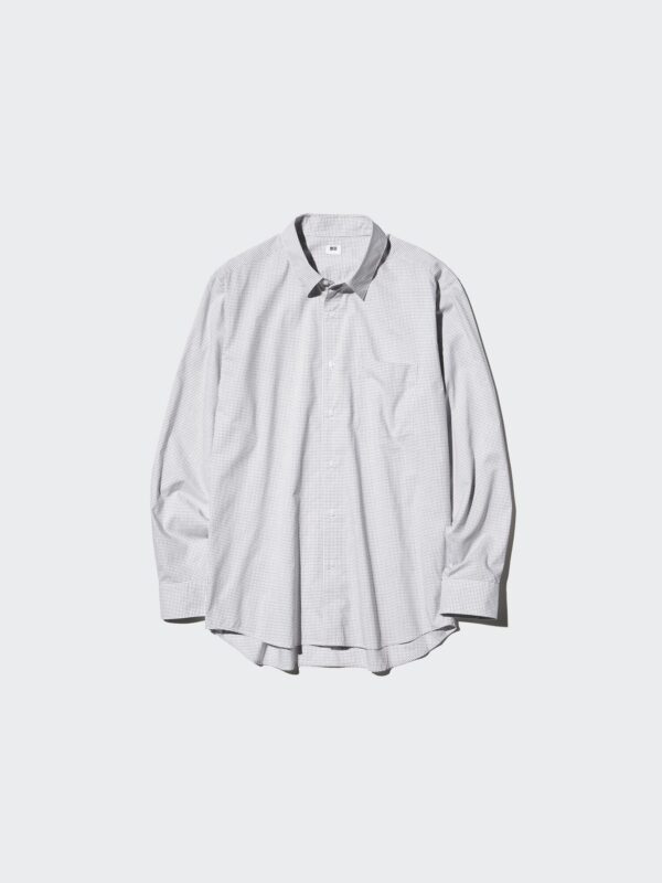 Рубашка из грубой ткани (с длинными рукавами, с обычным воротником), клетка C