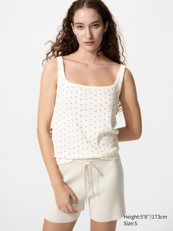 Топ на бретельках в горошек