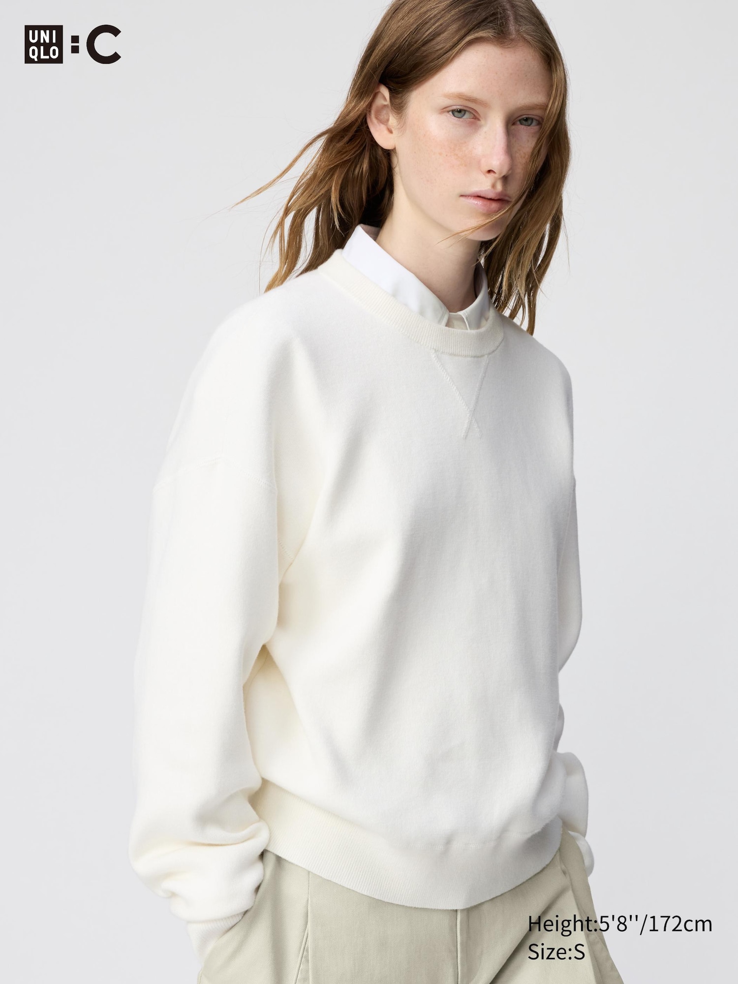 Smooth Cotton Crew Neck Jumper