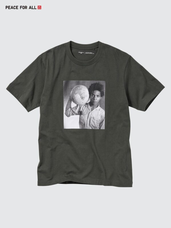 PEACE FOR ALL Графическая футболка (короткий рукав, стандартный крой) Basquiat