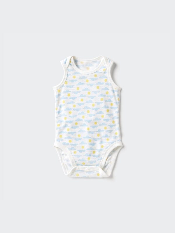 Сетчатый котоновый боди без рукавов