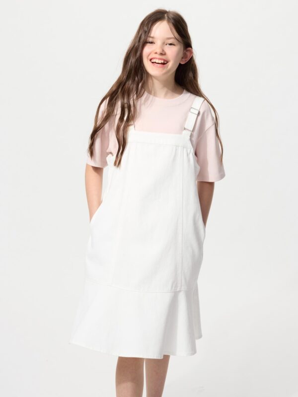 Юбка-джемпер из джинсовой ткани для ДЕВОЧЕК