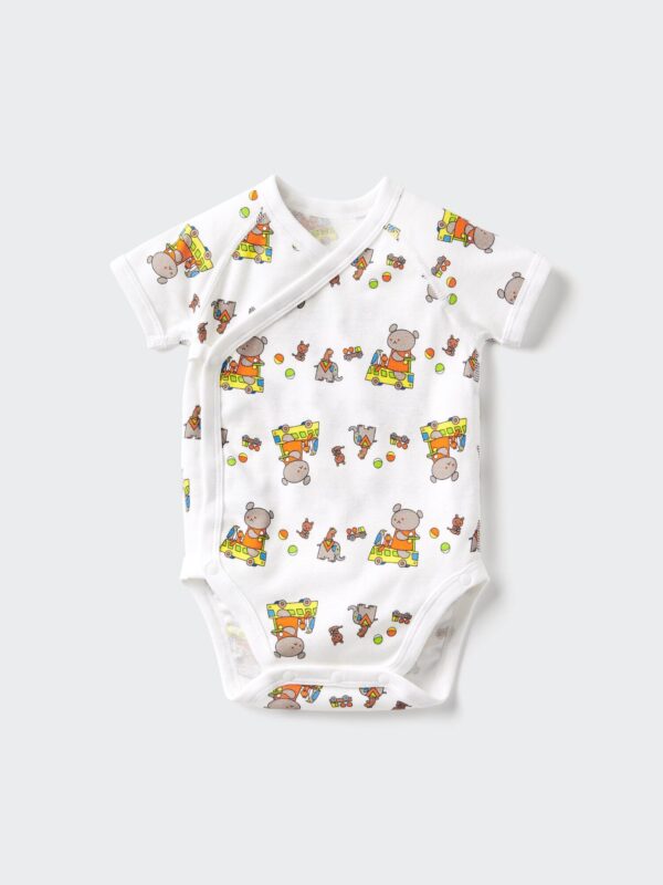 Коллекция книжек-иллюстраций боди/«Маленький мишутка-водитель» с застежкой спереди