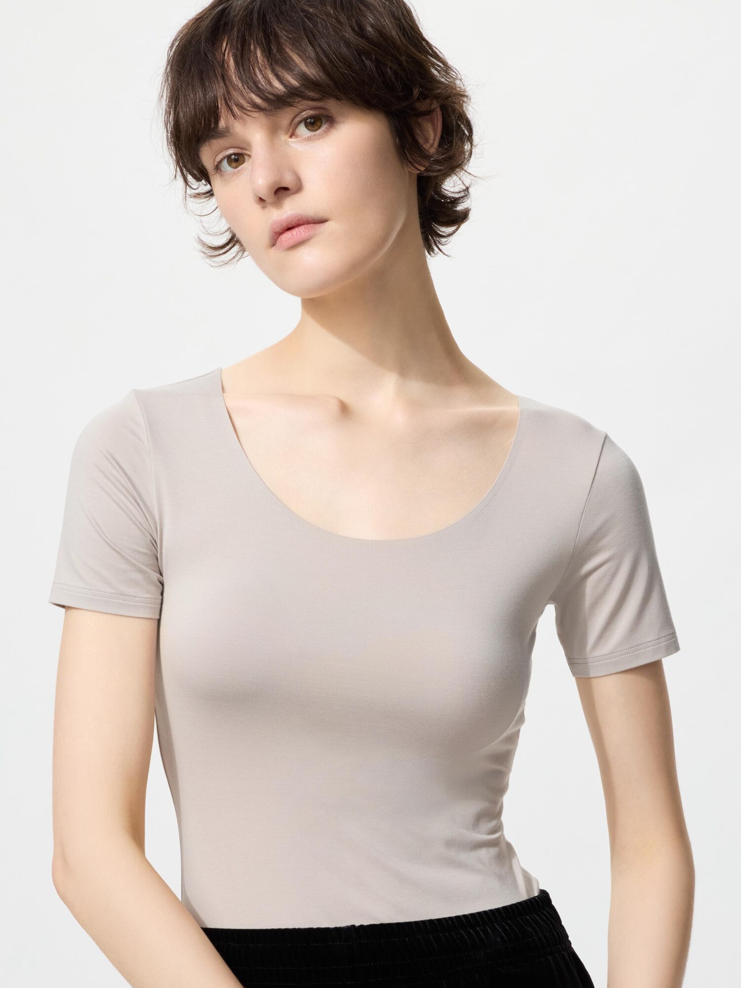 U-образный вырез Heattech T