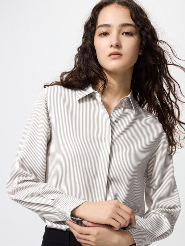 Блузки из вискозы в полоску