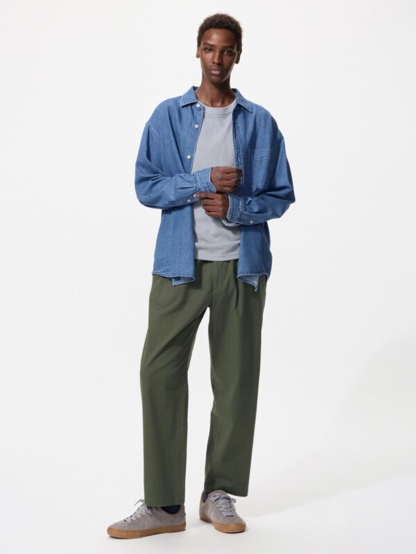 Удобные узкие брюки с эластичной тканью