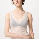 Топ на бретелях из кашемировой смеси Heattech с заостренным хвостом