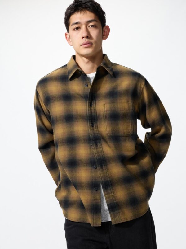 Фланелевая рубашка в клетку