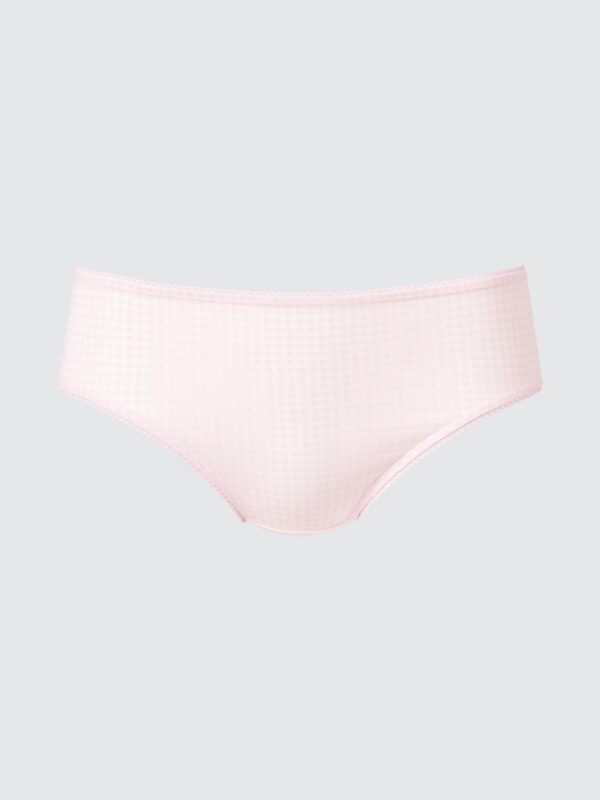 Шорты из мягкого модала (средняя талия) в клетку гингем