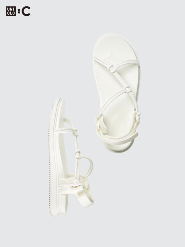 Сандалии с канатными ремешками