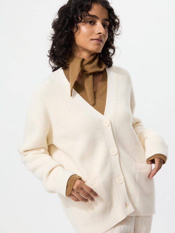 Расслабляющий кардиган с V-образным вырезом